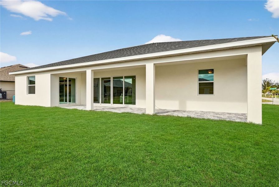 Exterior details and patio area of a home in Cape Coral, Cape Coral (Image 25).