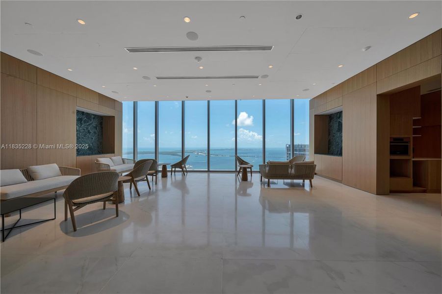 Furnished interior view inside a new home in Aston Martin Residences, Miami (Image 11).