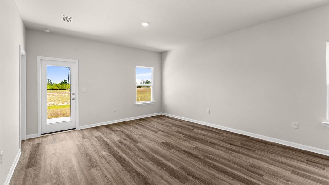 Representative unfurnished interior of a home built from the The Poppy by D.R. Horton in Liberty, Panama City (Image 23).