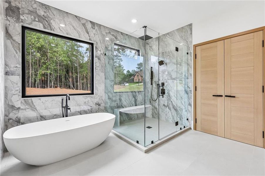 Furnished interior view inside a new home in , Flowery Branch (Image 16).