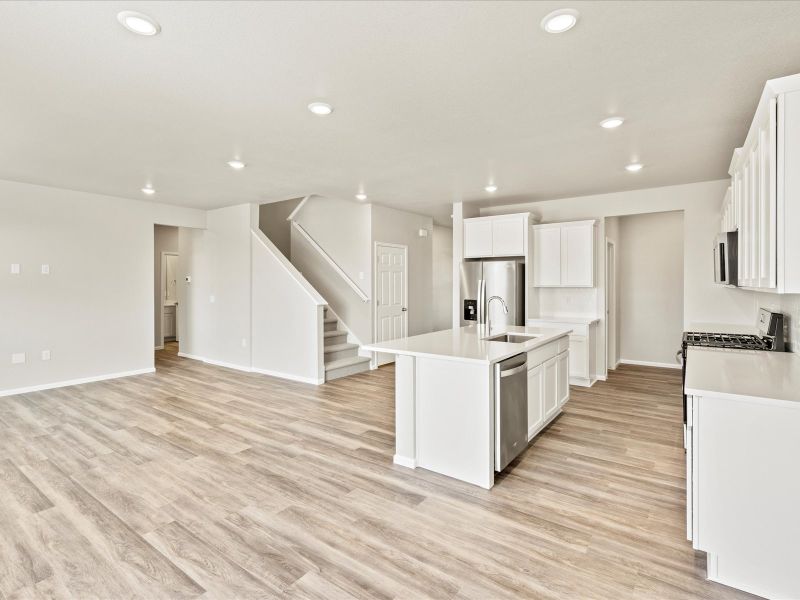Furnished interior view inside a new home in Meridian Ranch, Peyton (Image 3).