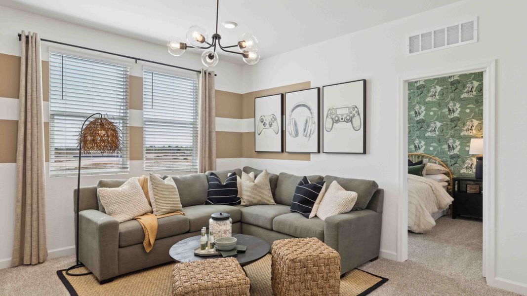Representative furnished interior of a home built from the Ibis by D.R. Horton in Del Rio Ranch, Avondale (Image 25).