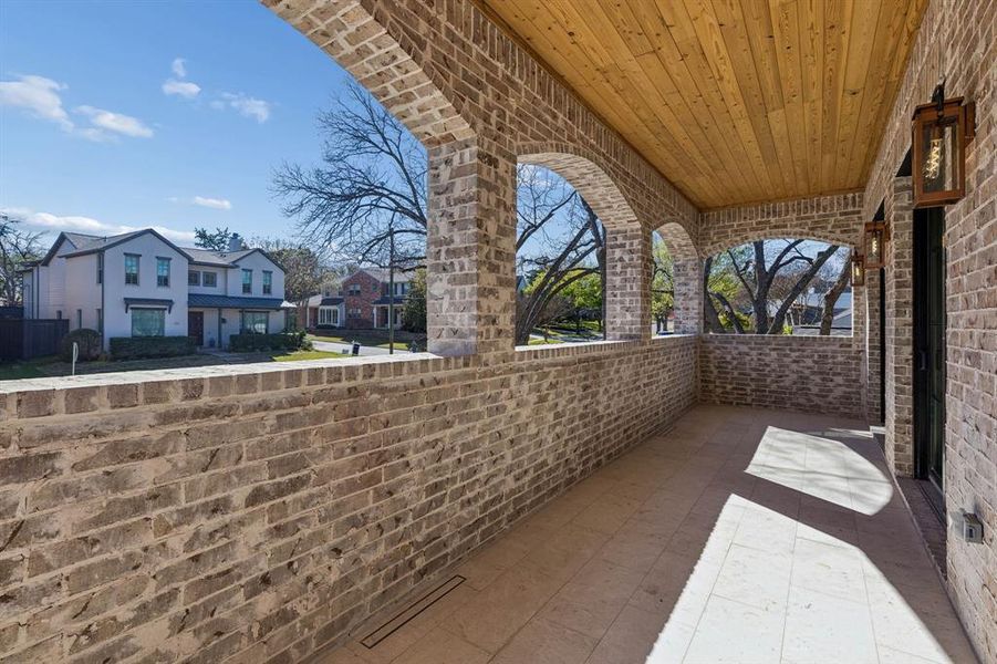 Exterior details and patio area of a home in , Dallas (Image 19).