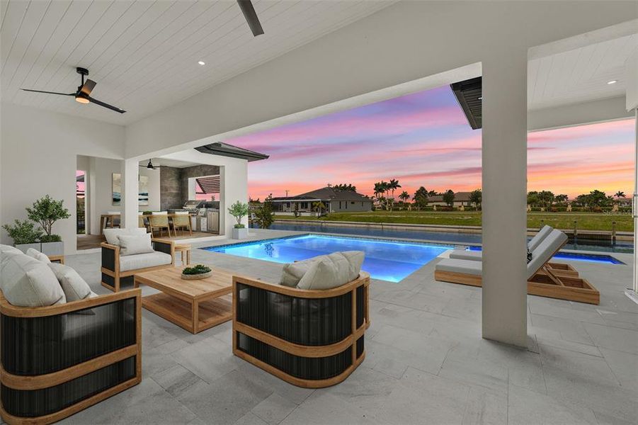 Exterior details and patio area of a home in , Cape Coral (Image 41). Exterior details and patio area of a home in , Cape Coral (Image 41).