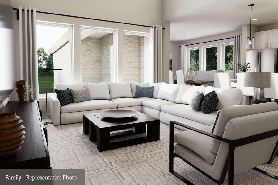 The Courtney - Family Room The Courtney - Family Room