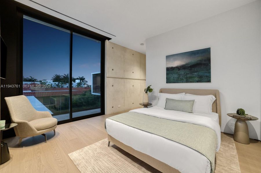 Furnished interior view inside a new home in , Miami Beach (Image 11).