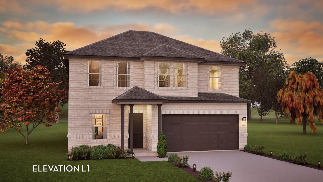 Representative exterior photo of a completed home built from the Rio Grande by CastleRock Communities in Saddlebrook Estates, Waxahachie, TX (Image 1). Representative exterior photo of a completed home built from the Rio Grande by CastleRock Communities in Saddlebrook Estates, Waxahachie, TX (Image 1).