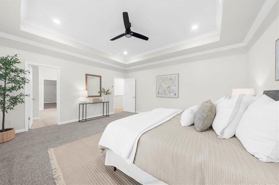Furnished interior view inside a new home in , Flowery Branch (Image 36).