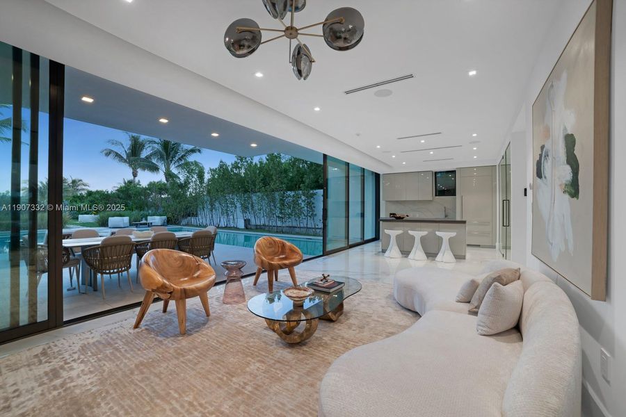 Furnished interior view inside a new home in , Miami Beach (Image 7). Furnished interior view inside a new home in , Miami Beach (Image 7).