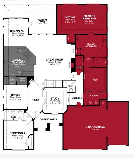 2D floor plan layout of this home in Heath Golf and Yacht Club, Heath, TX (Image 2). 2D floor plan layout of this home in Heath Golf and Yacht Club, Heath, TX (Image 2).