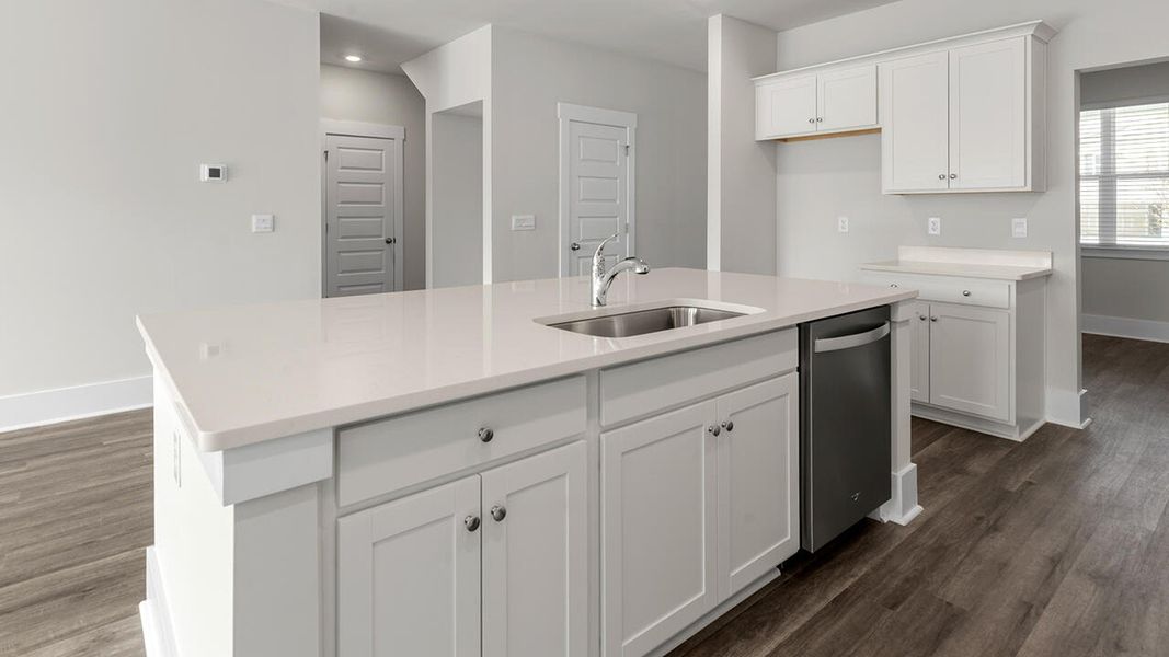 Furnished interior view inside a new home in Surfside Landing, Hubert (Image 11).