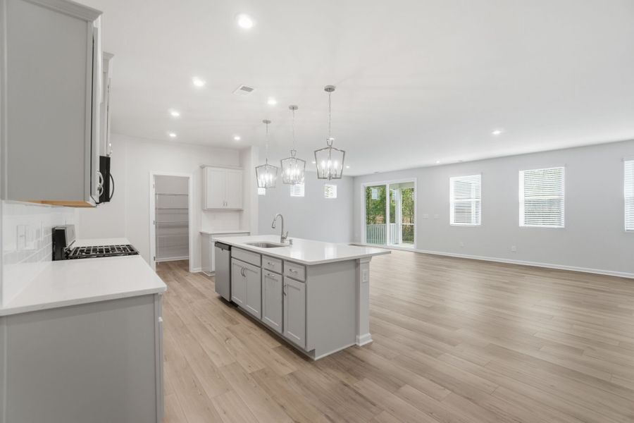 Furnished interior view inside a new home in Waxhaw Landing, Monroe (Image 5).