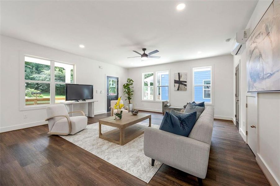 Furnished interior view inside a new home in , Atlanta (Image 7). Furnished interior view inside a new home in , Atlanta (Image 7).