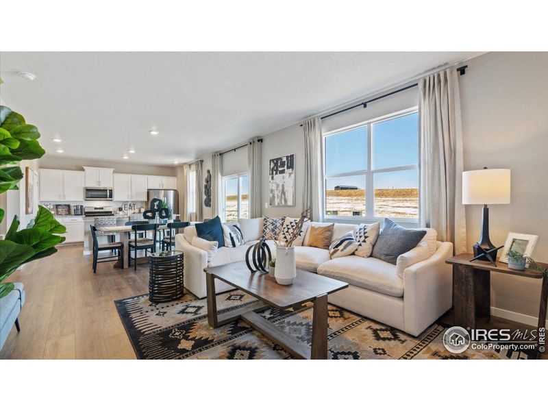 Furnished interior view inside a new home in Vista Meadows, Fort Lupton (Image 24).