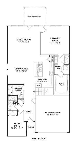 2D floor plan layout for the Zambezi II by K. Hovnanian® Homes in Ascend at Legends Bay, Baytown, TX (Image 4). 2D floor plan layout for the Zambezi II by K. Hovnanian® Homes in Ascend at Legends Bay, Baytown, TX (Image 4).