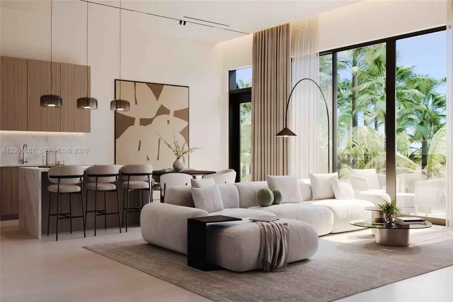 Furnished interior view inside a new home in , Fort Lauderdale (Image 8).