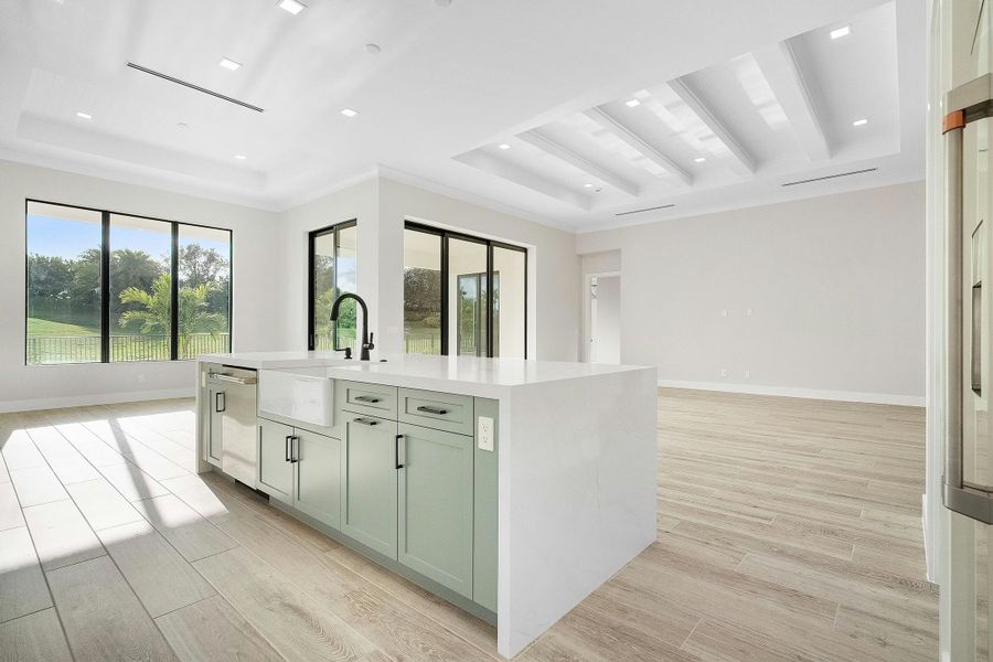 Representative furnished interior of a home built from the Alessia 58 by GHO Homes in Tesoro Club, Port St. Lucie (Image 7).