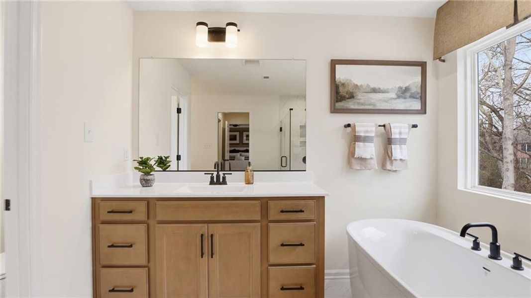 Furnished interior view inside a new home in , Dawsonville (Image 51).