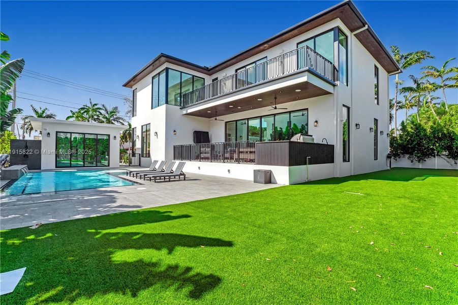 Exterior details and patio area of a home in , Surfside (Image 4). Exterior details and patio area of a home in , Surfside (Image 4).