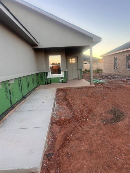 Exterior details and patio area of a home in , Abilene (Image 2).