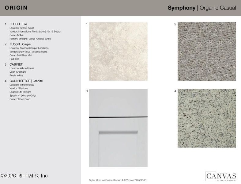 Sample of building materials used in homes in Coopers Meadow, Jacksonville (Image 20).