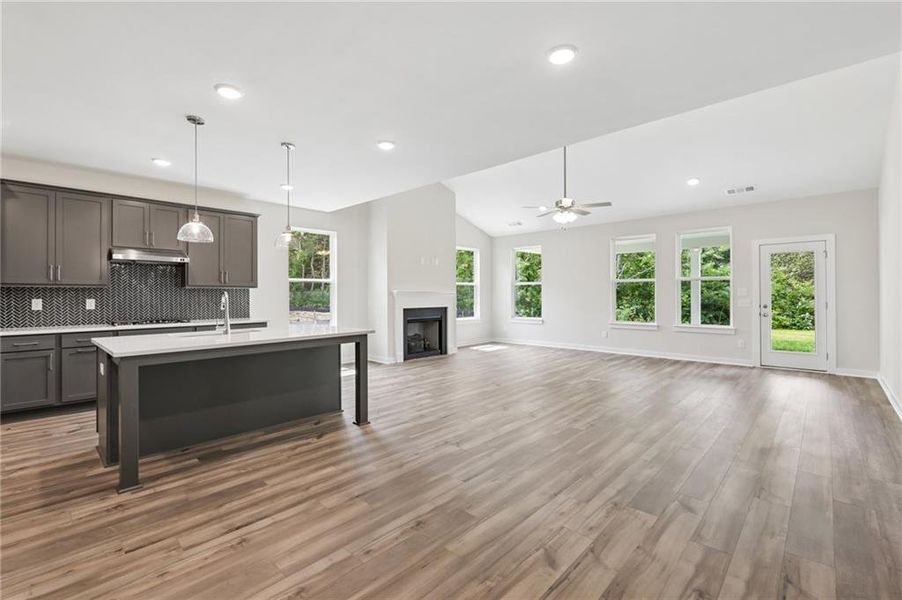 Spacious, unfurnished interior of a new home in The Park at Brighton, Locust Grove (Image 13).
