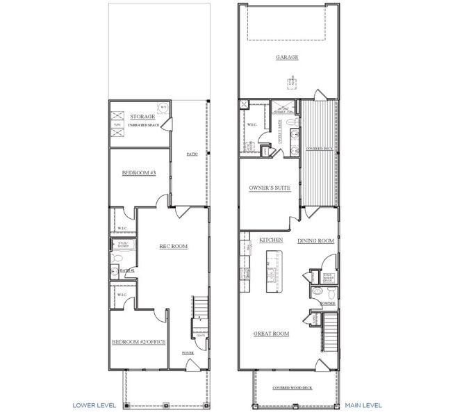 2D floor plan layout for the Maymont by Brookline Homes in Vanguard at Vermillion, Huntersville, NC (Image 2).