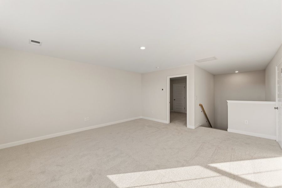 Spacious, unfurnished interior of a new home in Cottages at Lake Emory, Inman (Image 27). Spacious, unfurnished interior of a new home in Cottages at Lake Emory, Inman (Image 27).