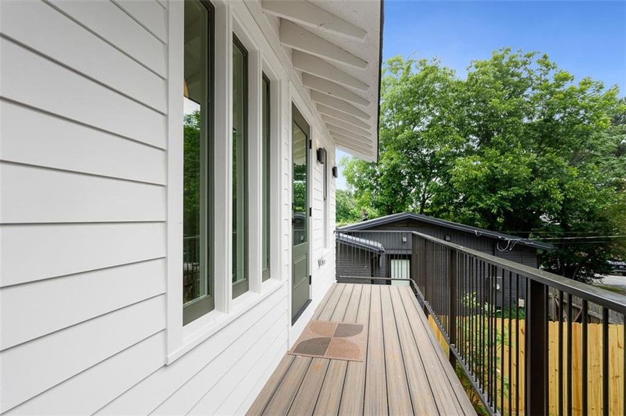 Exterior details and patio area of a home in , Atlanta (Image 29).