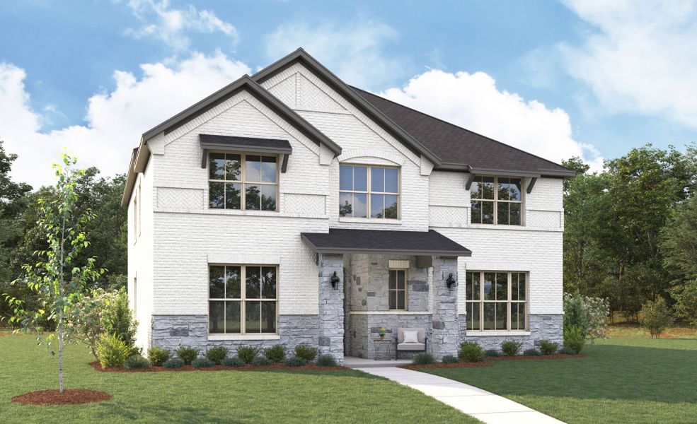 The Sweetwater - Old World with Stone Elevation