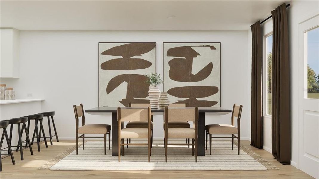 Furnished interior view inside a new home in Crosswinds, Haines City (Image 8).
