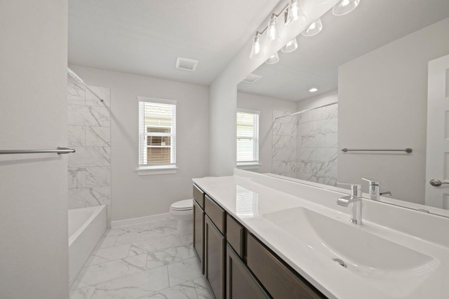 Furnished interior view inside a new home in Morton Creek Ranch, Katy (Image 6). Furnished interior view inside a new home in Morton Creek Ranch, Katy (Image 6).