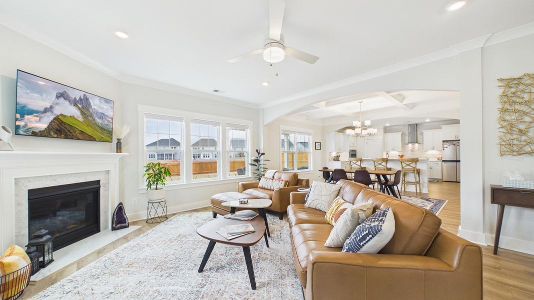 Furnished interior view inside a new home in Hewing Farms, Summerville (Image 14).