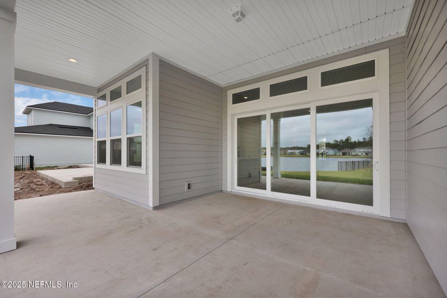 Exterior details and patio area of a home in Reflections at Nocatee, Ponte Vedra (Image 24).