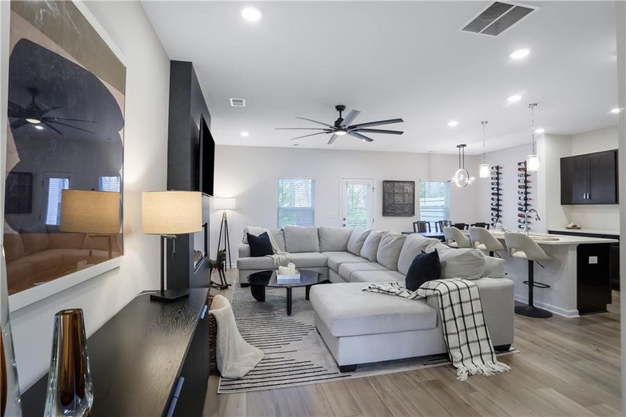 Furnished interior view inside a new home in , Sugar Hill (Image 11).