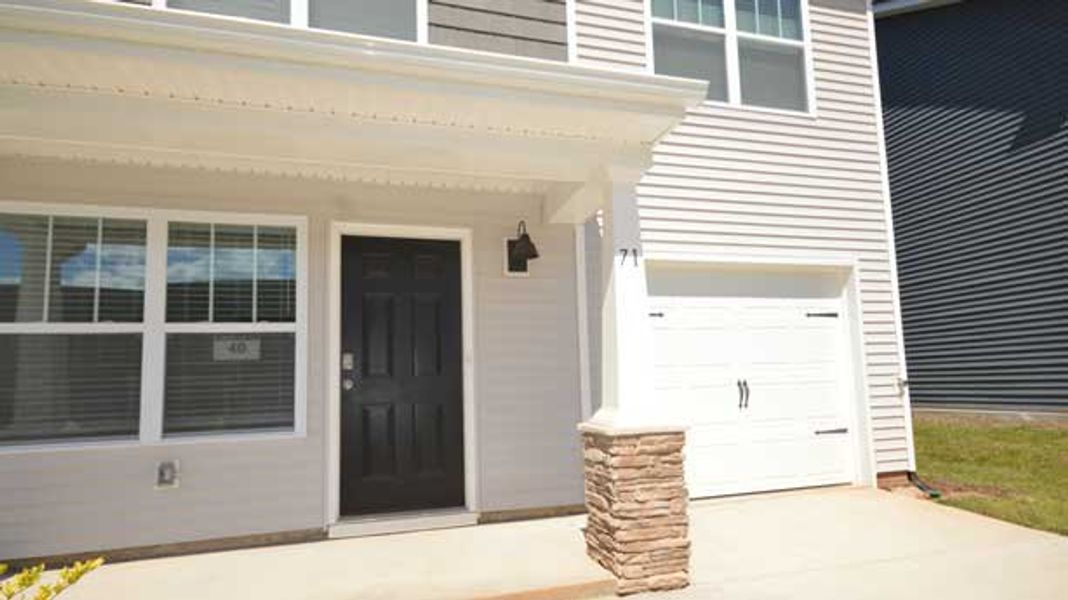 Exterior details and patio area of a home in Aberdeen Place, Asheville (Image 2). Exterior details and patio area of a home in Aberdeen Place, Asheville (Image 2).