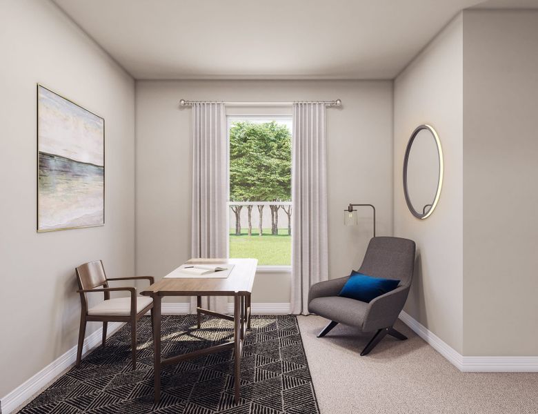 Representative furnished interior of a home built from the McKinney by Tri Pointe Homes in Mason Woods, Cypress (Image 12).