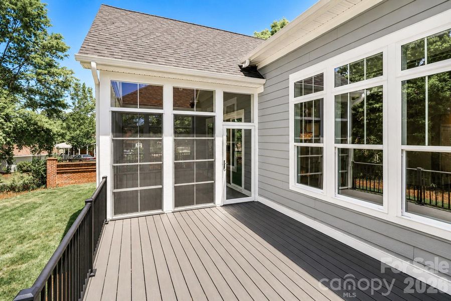 Exterior details and patio area of a home in , Statesville (Image 20).