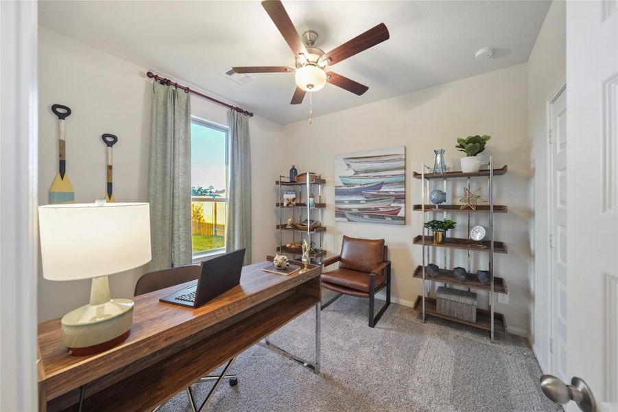 Furnished interior view inside a new home in Granger Pines, Conroe (Image 13).