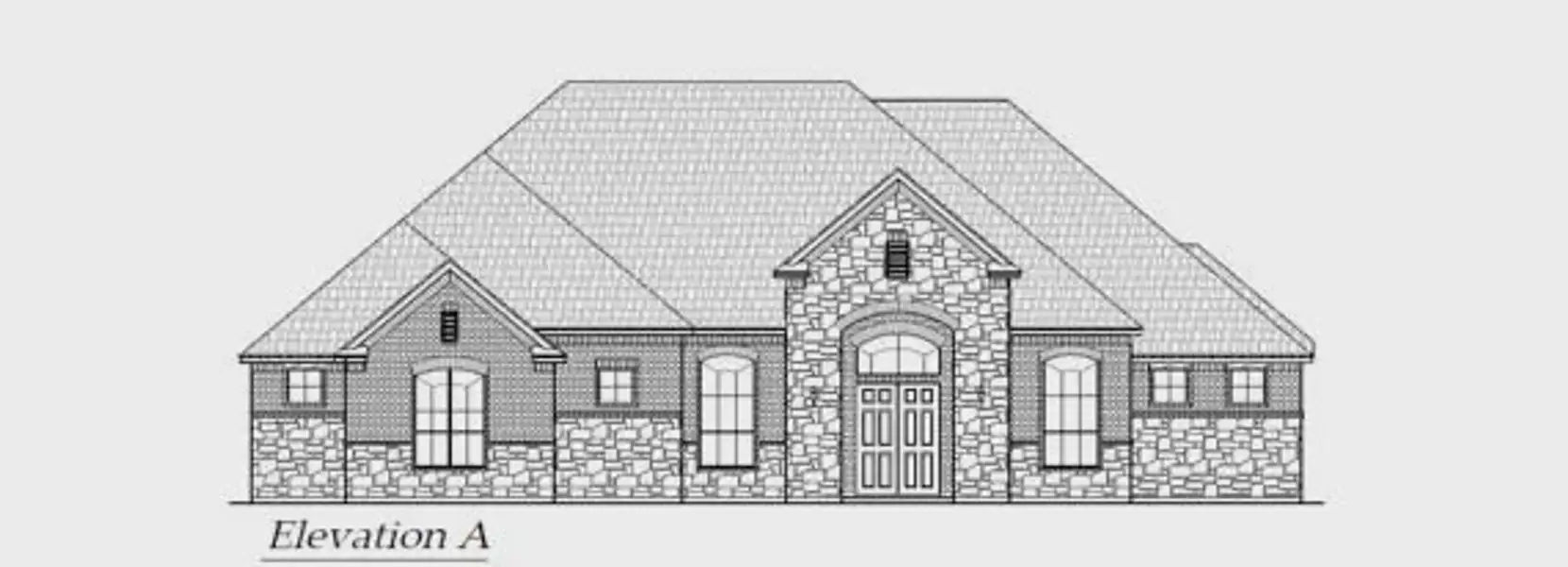 Exterior rendering of this home design in Lakeway Estates, Waxahachie, TX (Image 4).