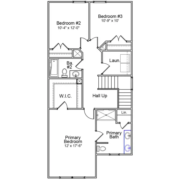 2D floor plan layout of this home in Laurinton Farms, Hopkins, SC (Image 3).