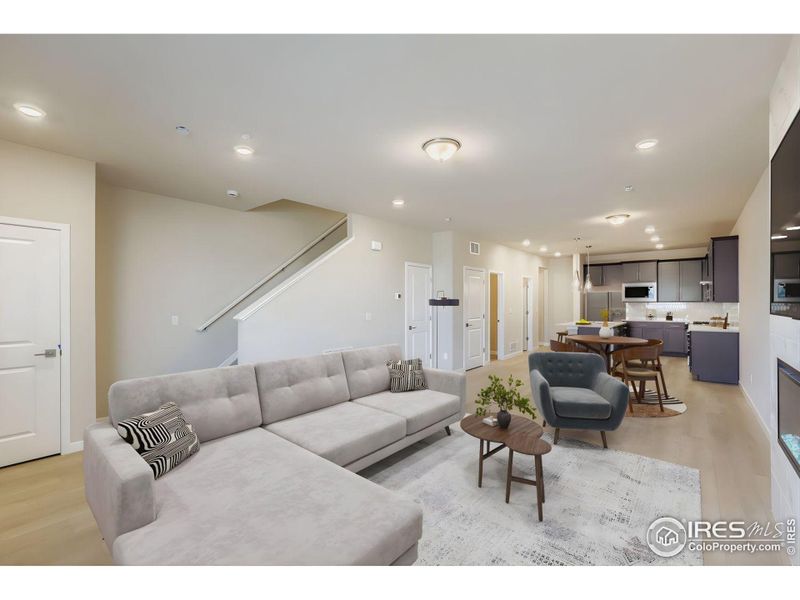 Functional open floor plan on the main level Functional open floor plan on the main level