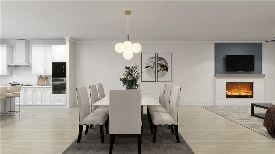 Furnished interior view inside a new home in , Cumming (Image 17).