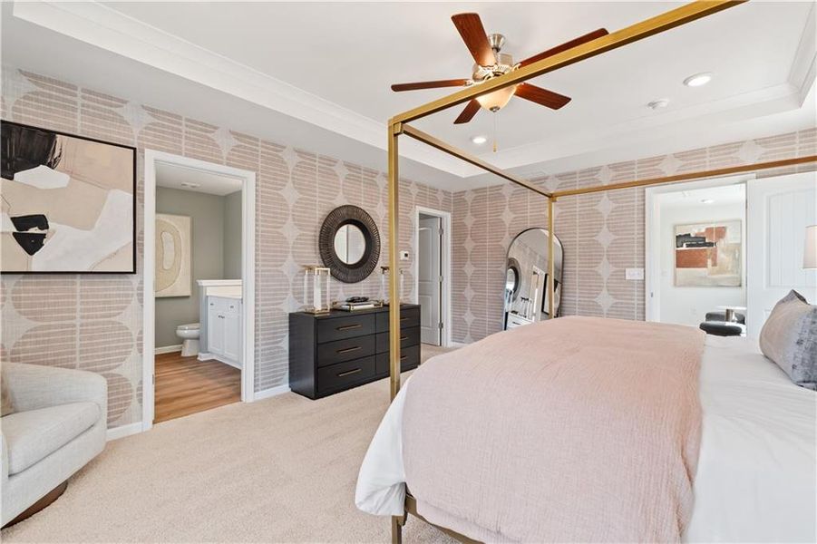 Furnished interior view inside a new home in Bowers Farm, McDonough (Image 29).