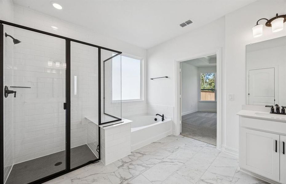 Owner's bath with large shower and tub Owner's bath with large shower and tub