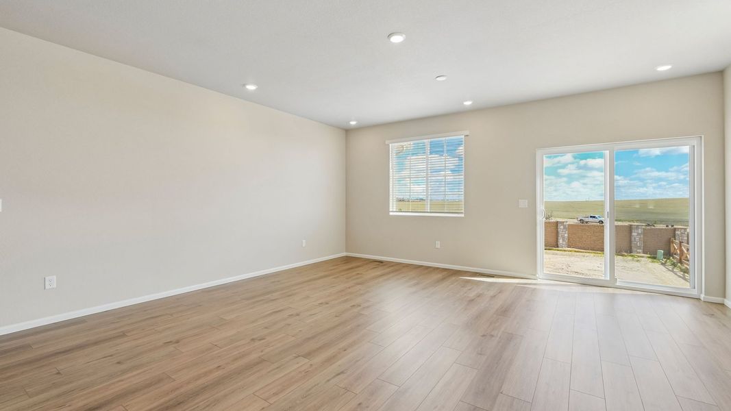 Spacious, unfurnished interior of a new home in Banning Lewis Ranch, Colorado Springs (Image 27). Spacious, unfurnished interior of a new home in Banning Lewis Ranch, Colorado Springs (Image 27).