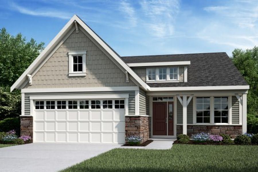 Representative exterior photo of a completed home built from the Wilmington by Fischer Homes in Easton Park, Dallas, GA (Image 7).