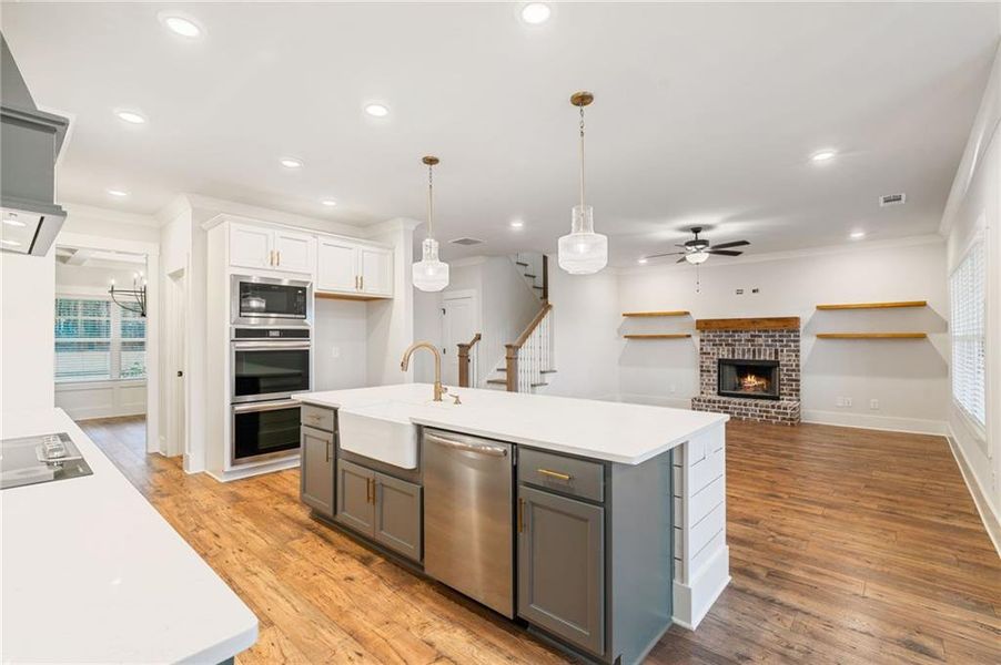 Furnished interior view inside a new home in Alcovy Station, Covington (Image 16).