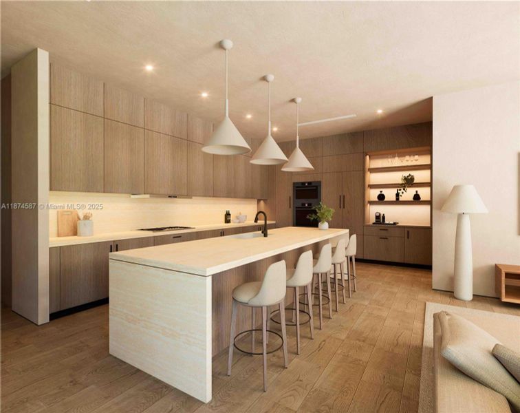 Furnished interior view inside a new home in , Miami (Image 3).