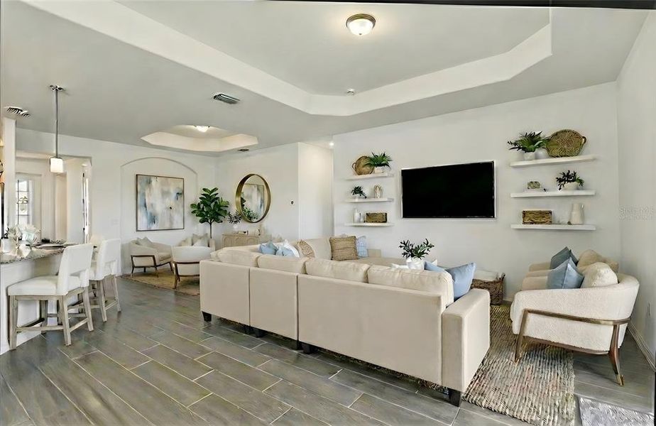 Furnished interior view inside a new home in Heritage Landing, Punta Gorda (Image 38).